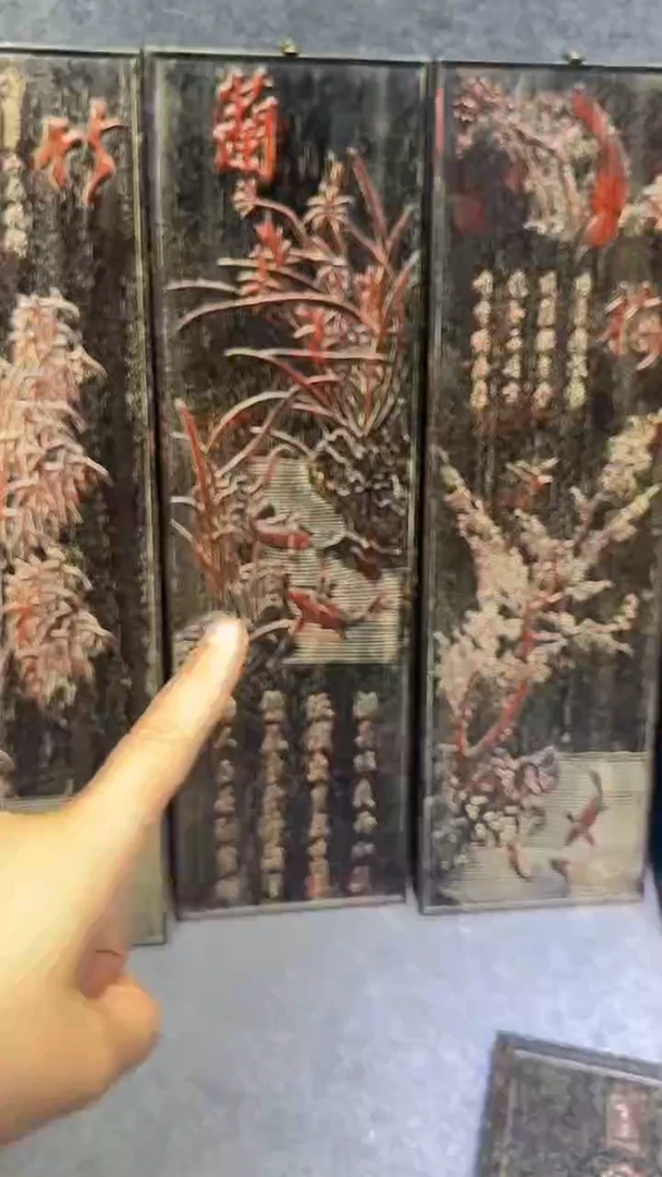 香榧木紫檀拆件雕刻板以直播间实物为准