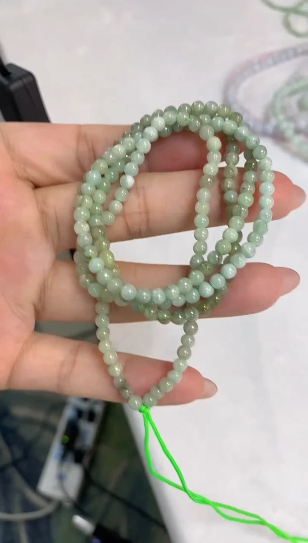 项链未镶嵌翡翠天然翡翠小米珠链