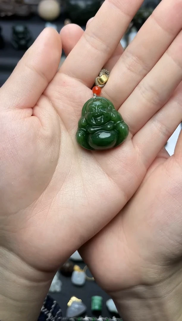 颈饰未镶嵌和田玉佛公06