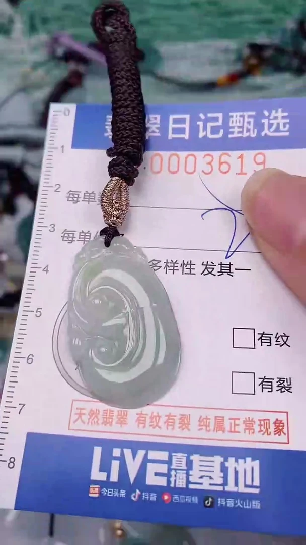 翡翠未镶嵌颈饰00003619
