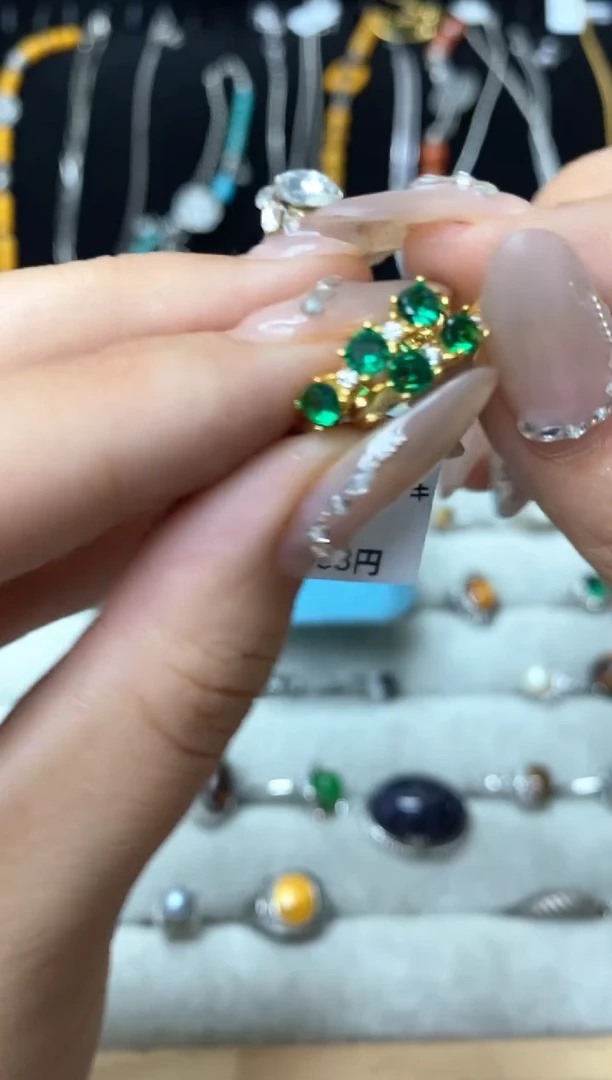 珐琅铁合金锐锐中古首饰默认微瑕008