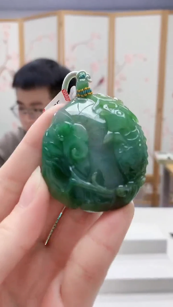 未镶嵌定制翡翠5129ry-毛货挂件42