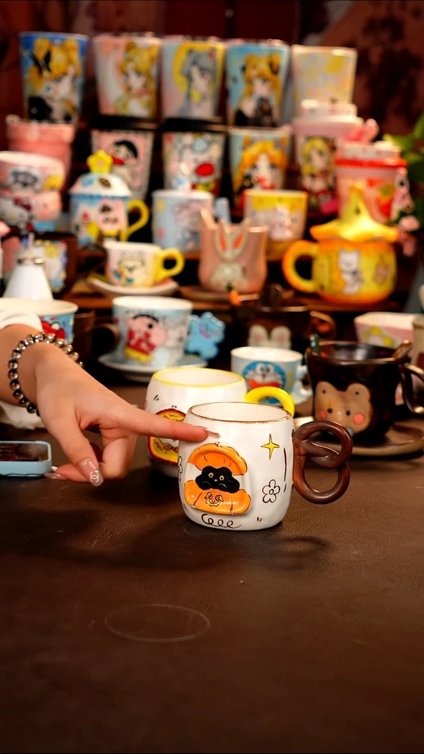 景德镇全手工手绘杯杯