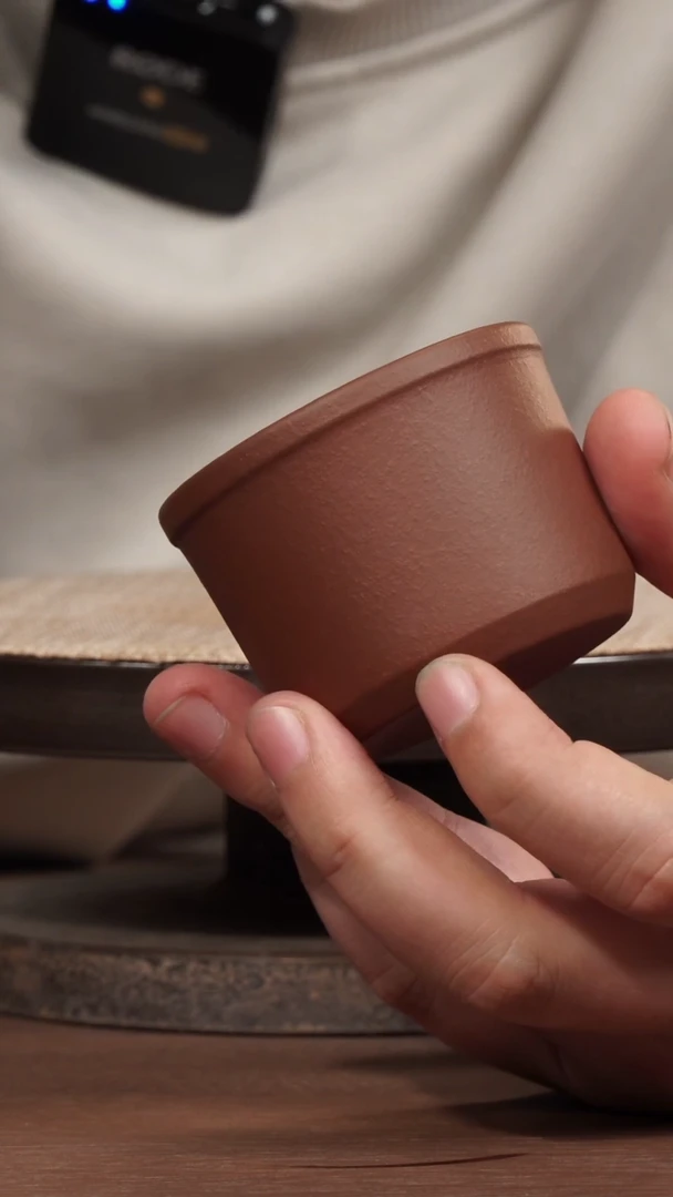 茶壶紫砂紫泥阔口杯