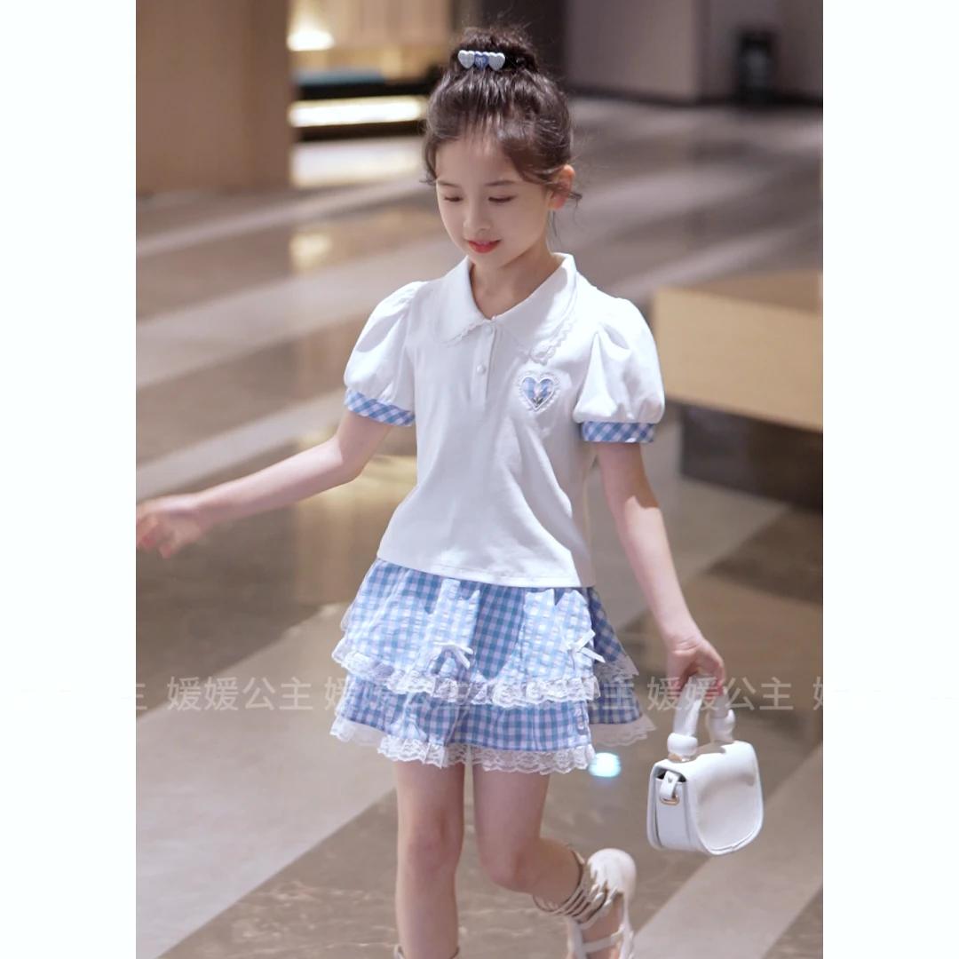 媛媛公主【手作裙】2025夏季女童休闲甜美套装15253A137