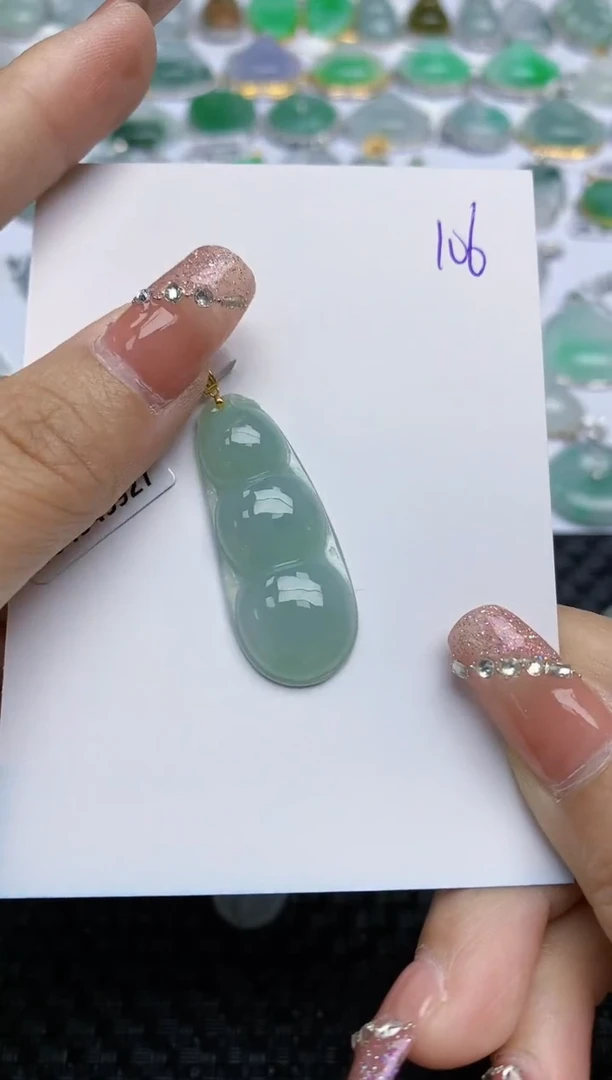 【闪购商品】翡翠颈饰18K金镶嵌天然A货翡翠 106