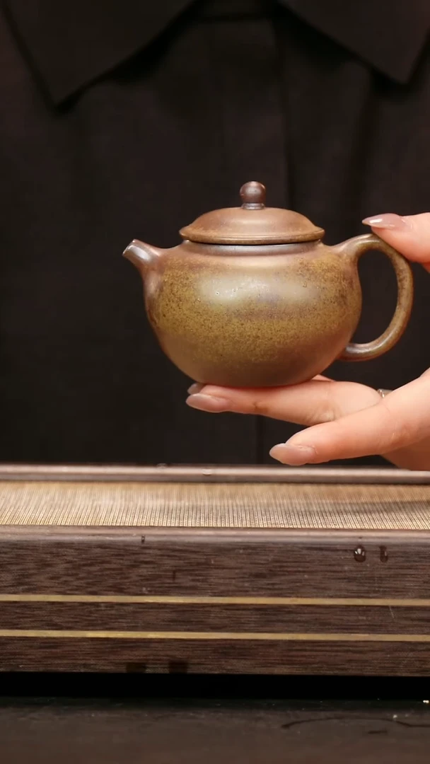 茶壶紫砂柴烧 潘壶160cc