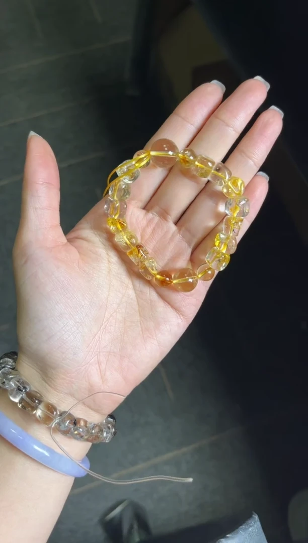 未镶嵌手链黄晶兔****?水晶单样性发一件