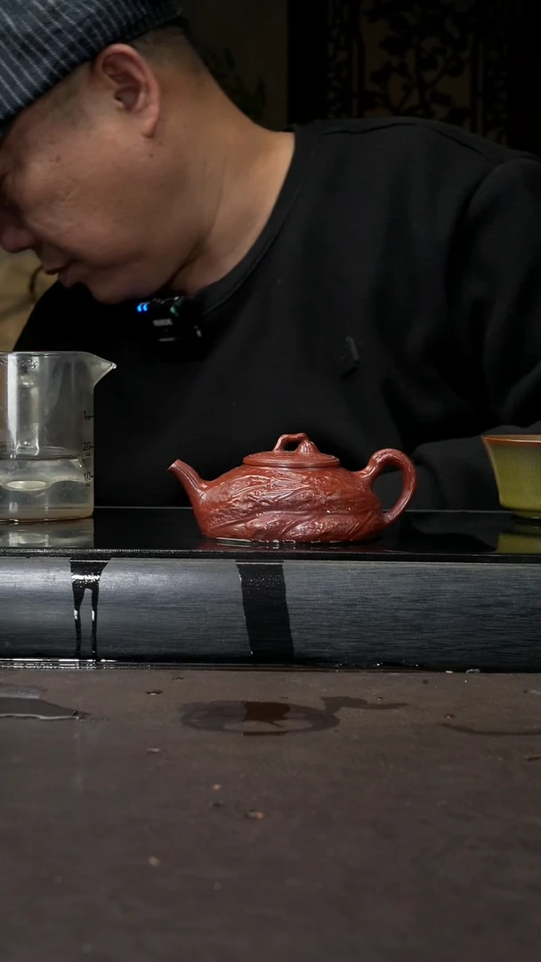 【闪购商品】紫砂茶壶秋荷 紫砂壶120cc 006