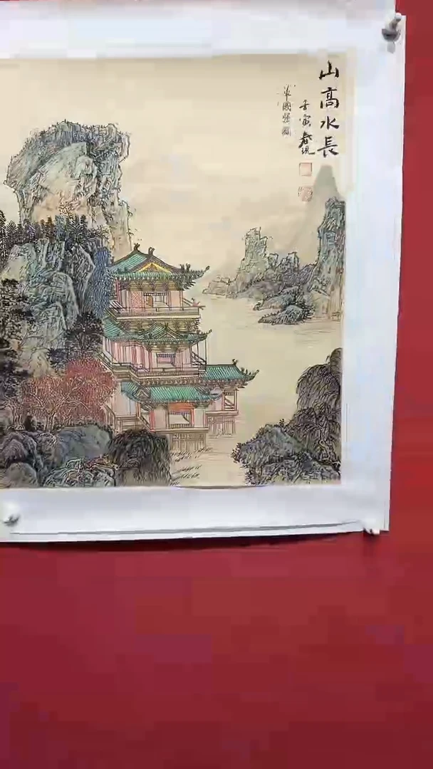 国画李春现界画斗方