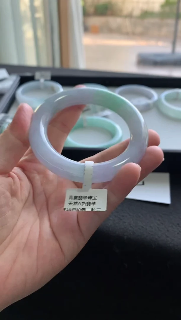 未镶嵌手镯翡翠57圆条Y4797买断