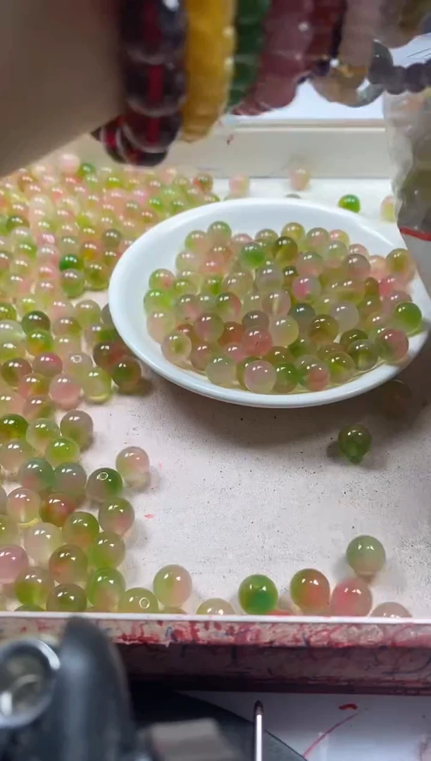 【闪购商品】玛瑙/玉髓颈饰未镶嵌w832水蜜桃10mm*30颗