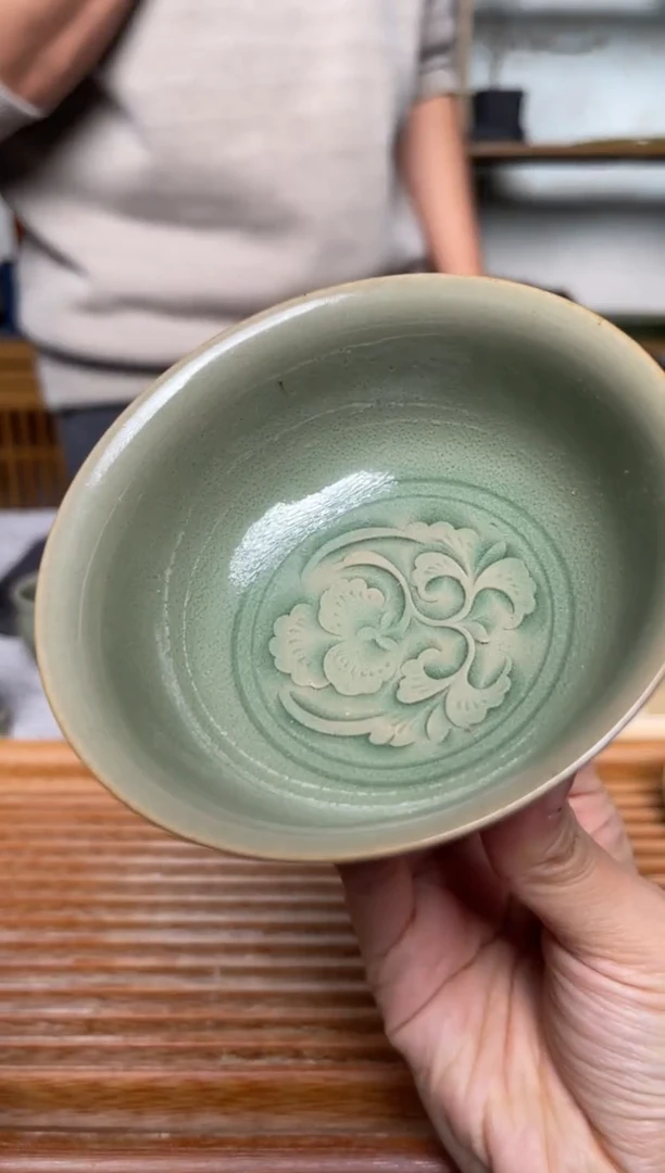 【闪购商品】其他327王晓娜 纯手工秘色高足杯