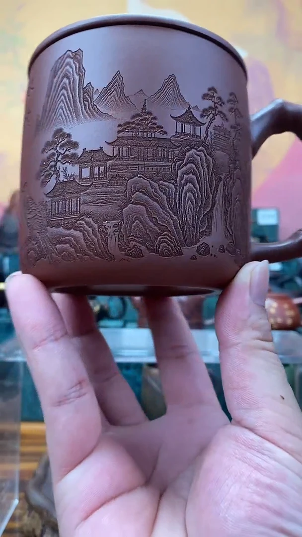 茶杯紫砂原矿紫砂