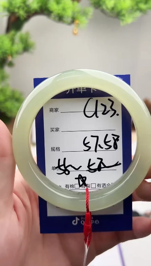 未镶嵌手镯和田玉微色差C123