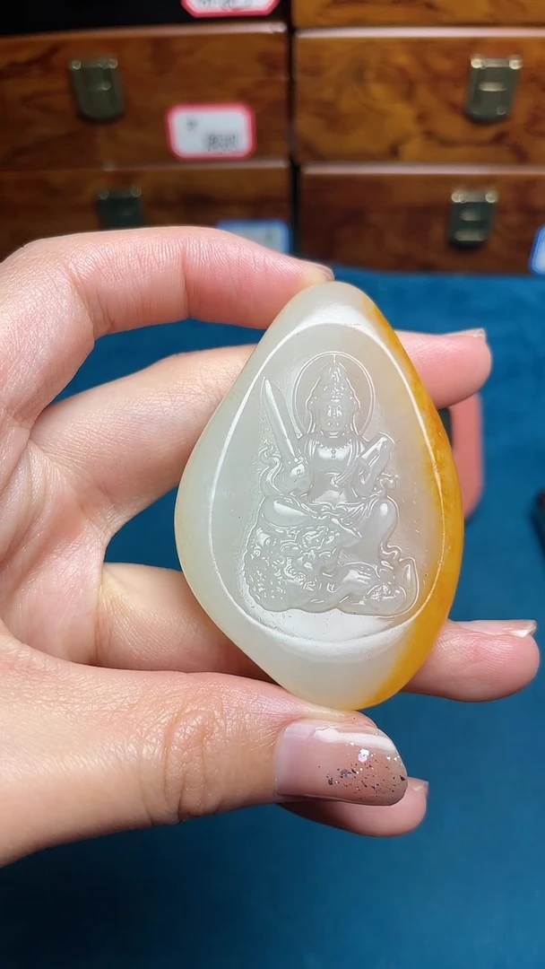 和田玉未镶嵌挂件和田玉