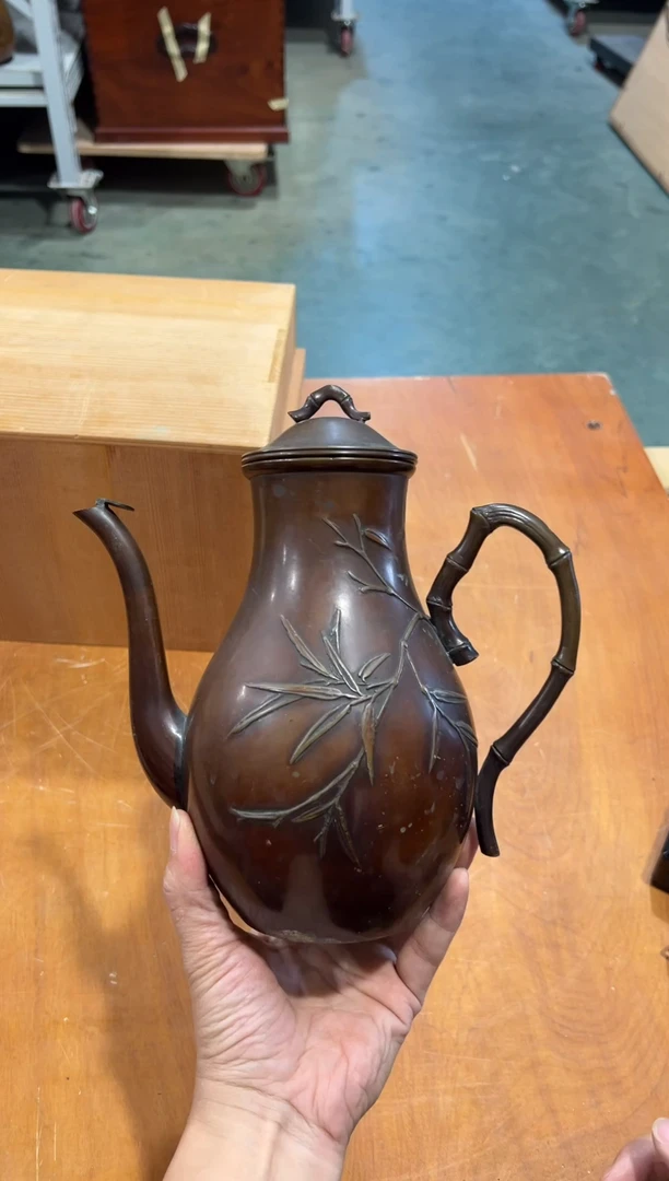 铜A4858铜制中古周边/漏水有裂