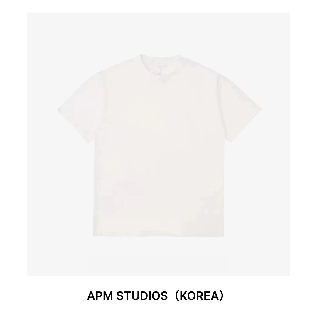 25春夏 330g重磅短袖T恤清爽透气纯棉休闲男士半袖经典圆领