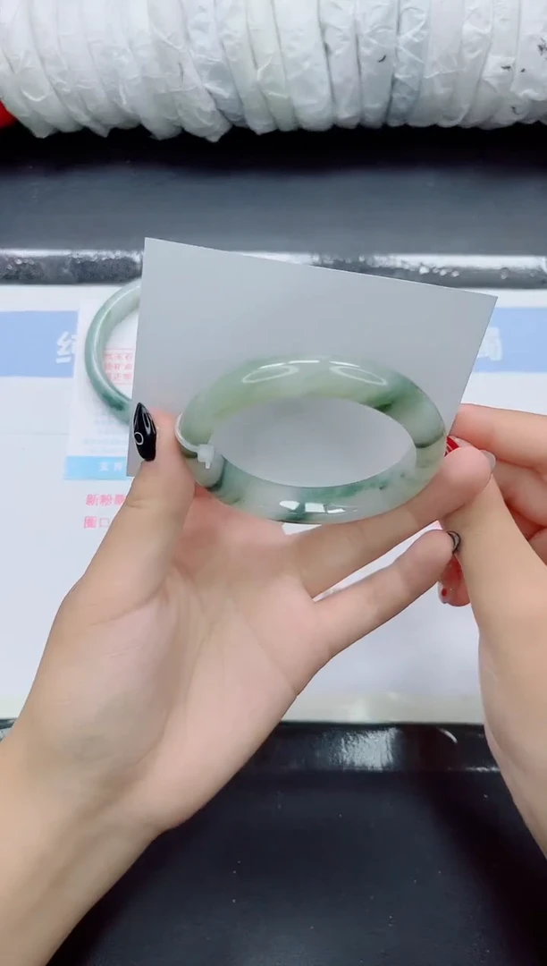 未镶嵌手镯石英质玉0255-圈口56.2