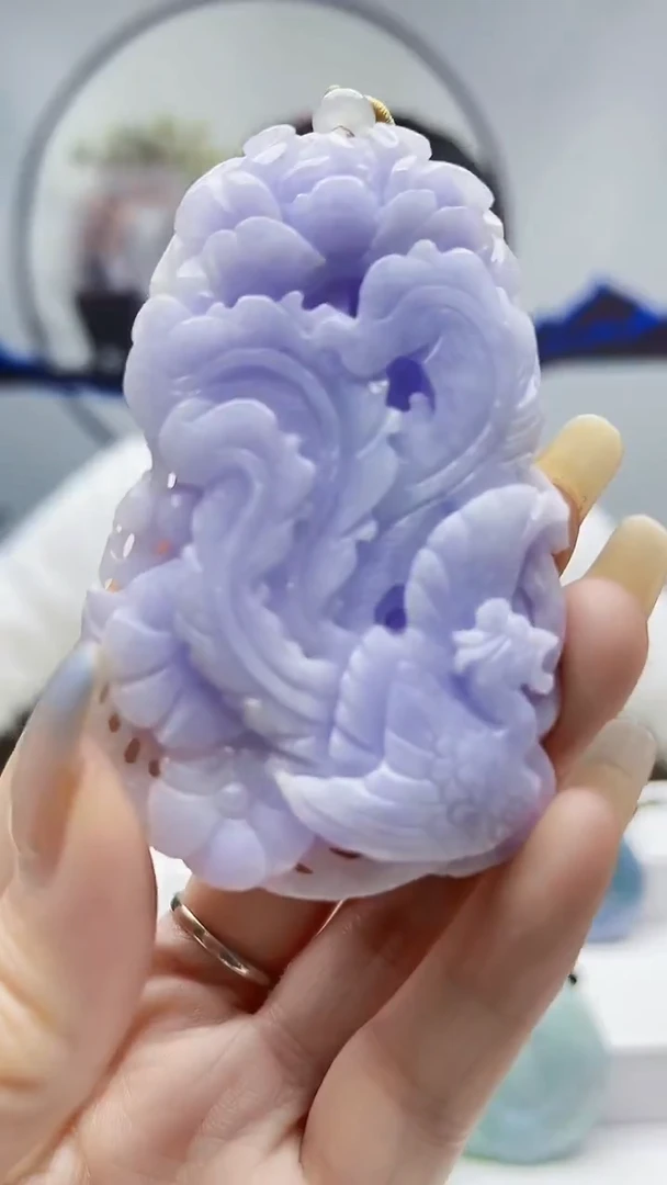 未镶嵌定制翡翠毛货挂件39