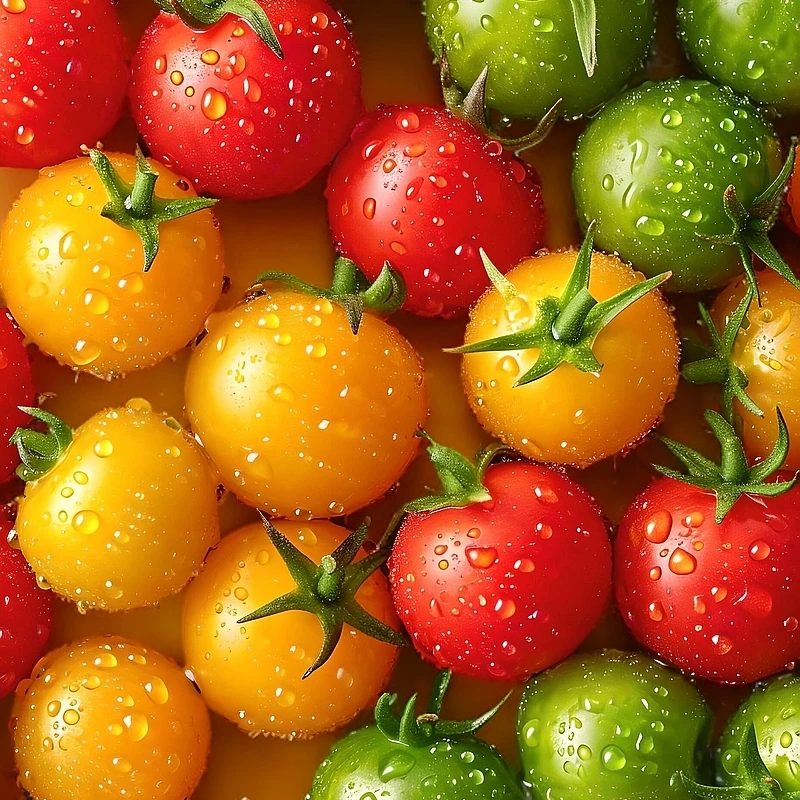 两色圣女果加送绿色青口蜜山东寿光小番茄小柿子西红柿现采现摘1.5-3斤