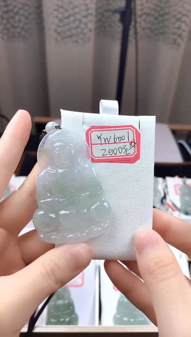 翡翠未镶嵌颈饰YW6001翡翠高冰大观音