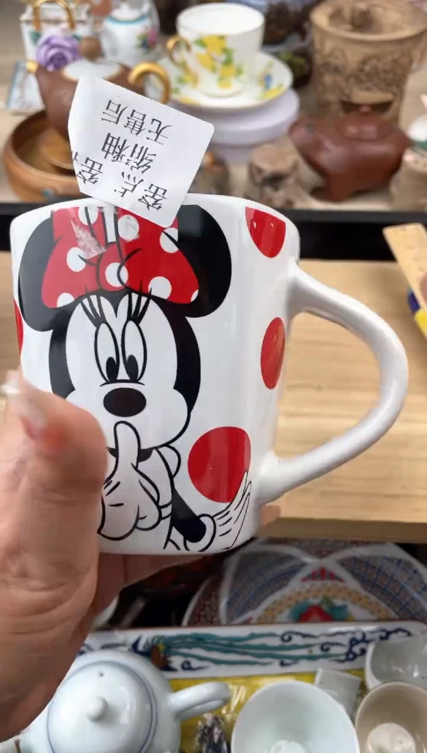 瓷片印刷小瑕疵马克杯，完美主义勿拍