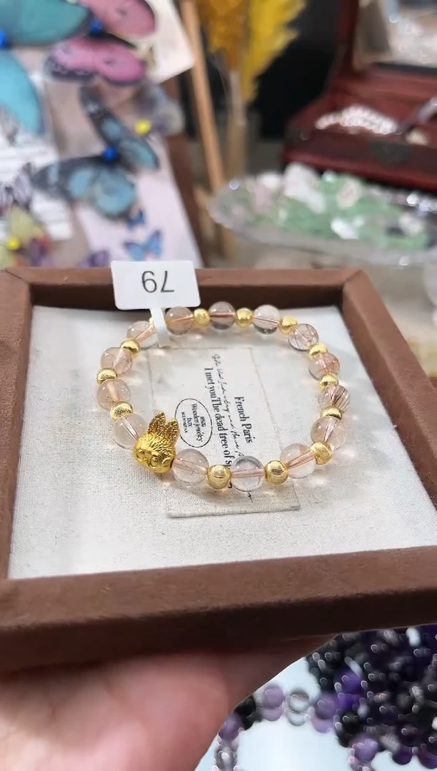 【闪购商品】水晶手链未镶嵌多样性发货颜色微差发其一