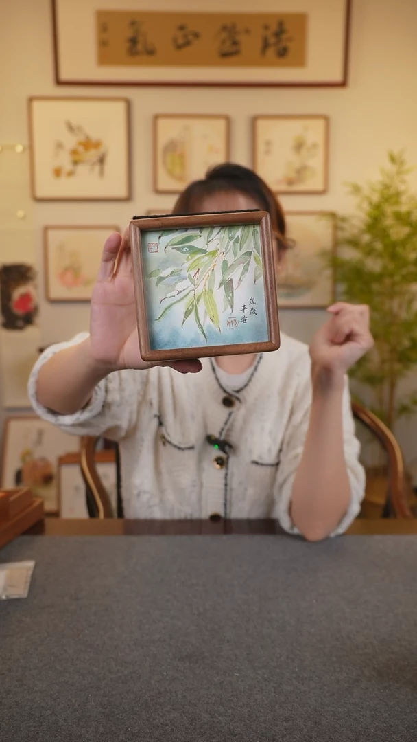 横款鹿鸣现代美术馆-岳倚竹老师作品