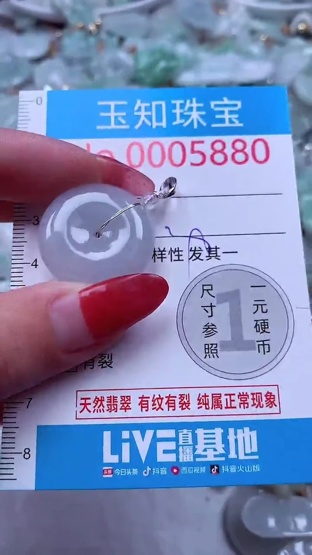 吊坠(不含链)未镶嵌翡翠5880