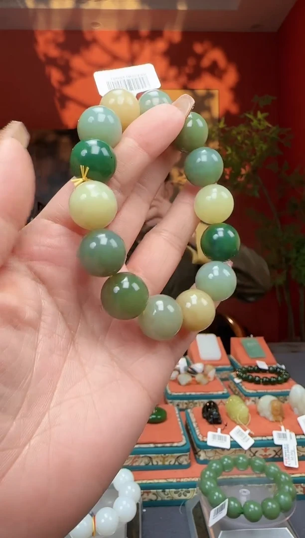 【闪购商品】和田玉手串未镶嵌手串卡16