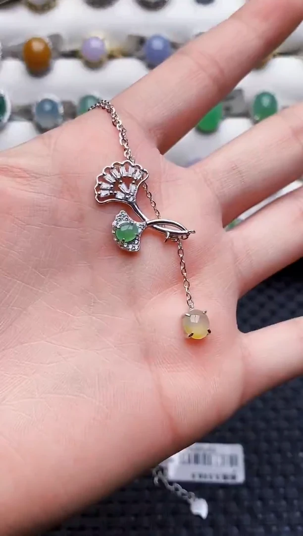 银S925镶嵌戒指翡翠4233