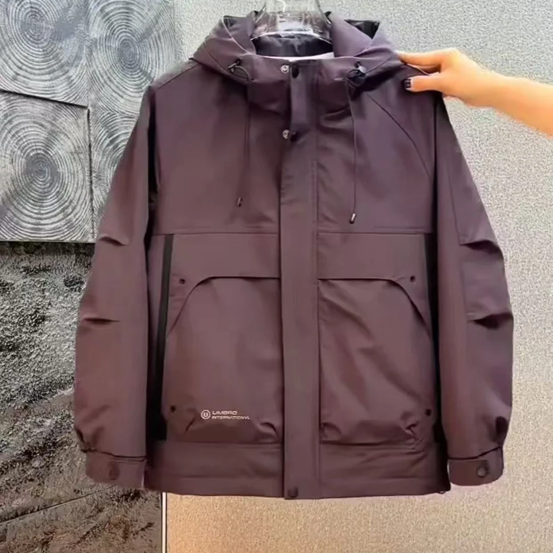 190紫【龙门新春】春款时尚户外流行百搭帅气二棉外套