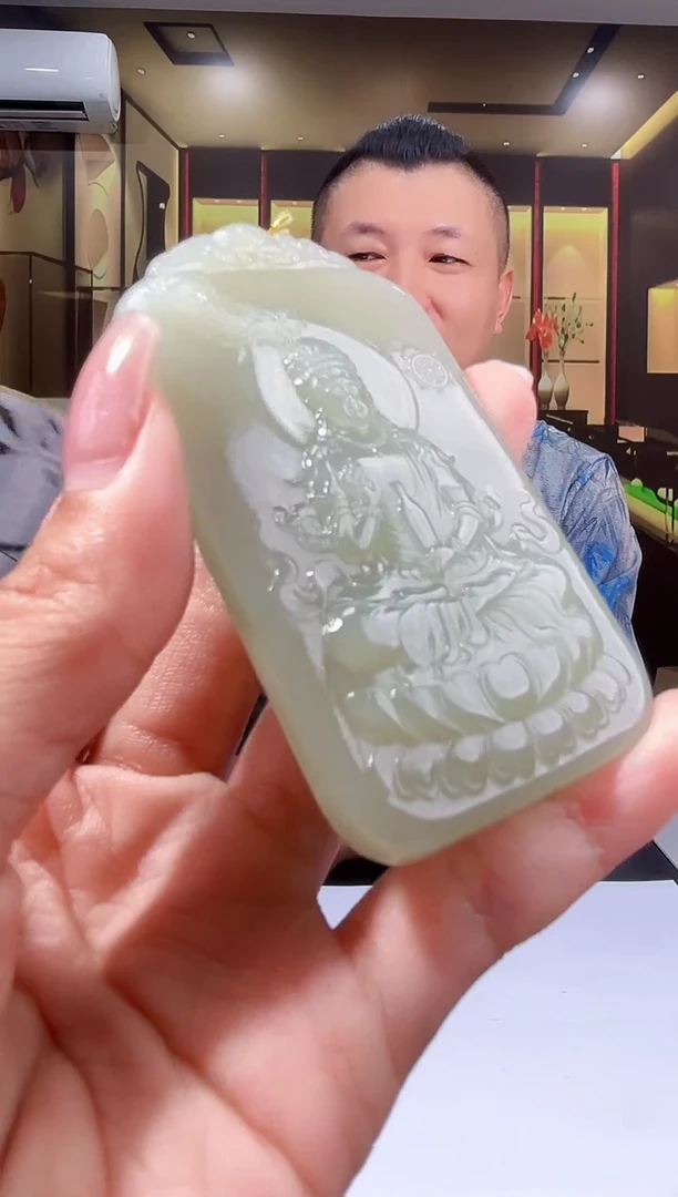 定制和田玉老厂长匠心馆和田玉配珠链