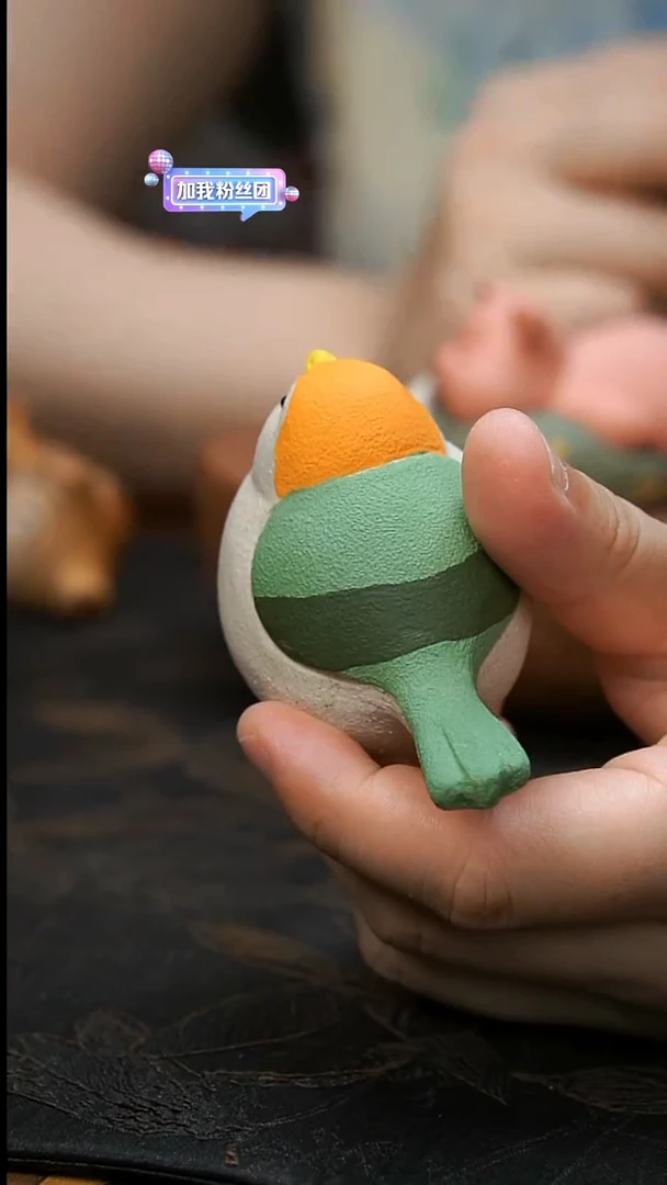 茶壶紫砂小鸟茶宠