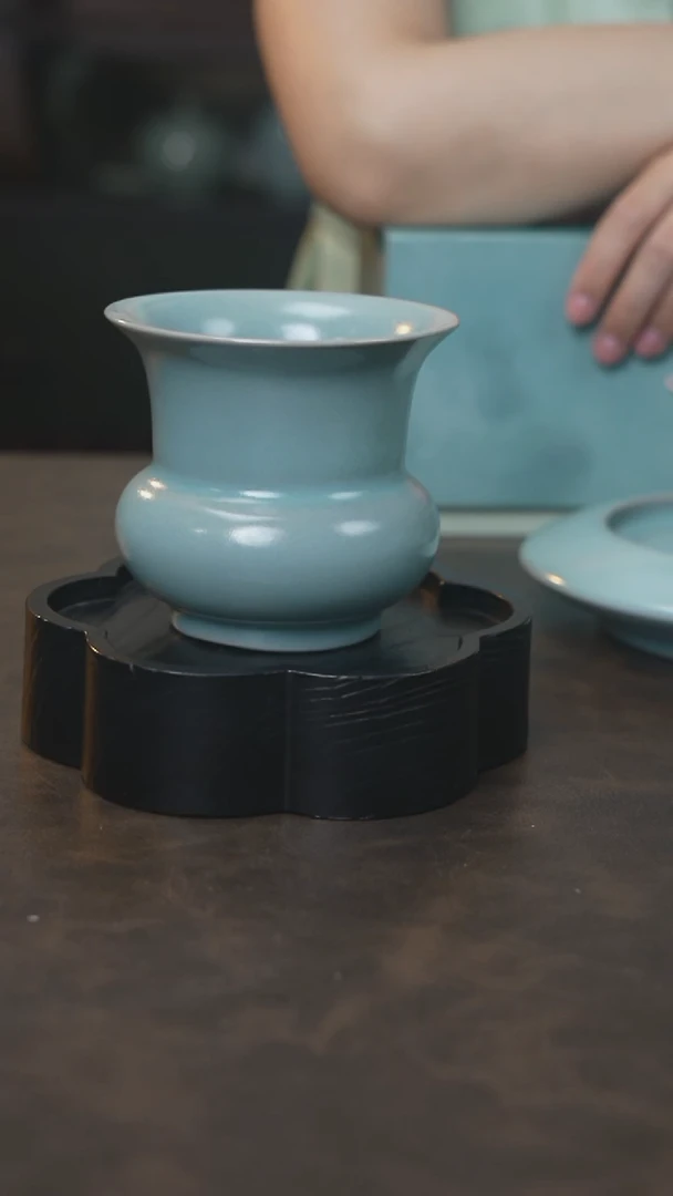 建水 汝瓷 （拾汝）（天青）