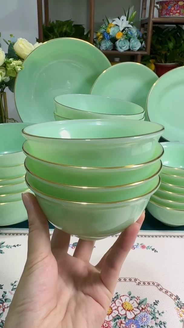 4.5英寸玉瓷碗4个口径11.5厘米