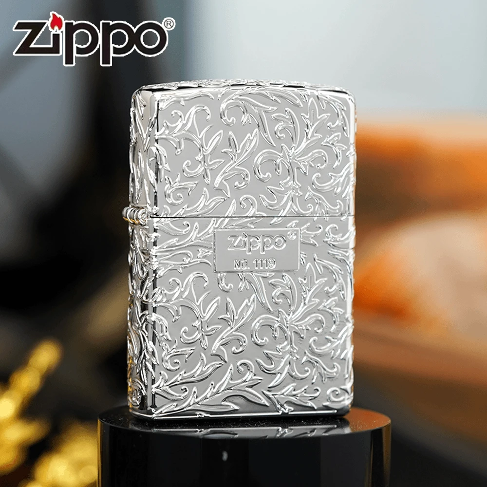 ZIPPO正品打火机/包银浮雕【唐草在我心】-礼物收藏DY9902DK【1】