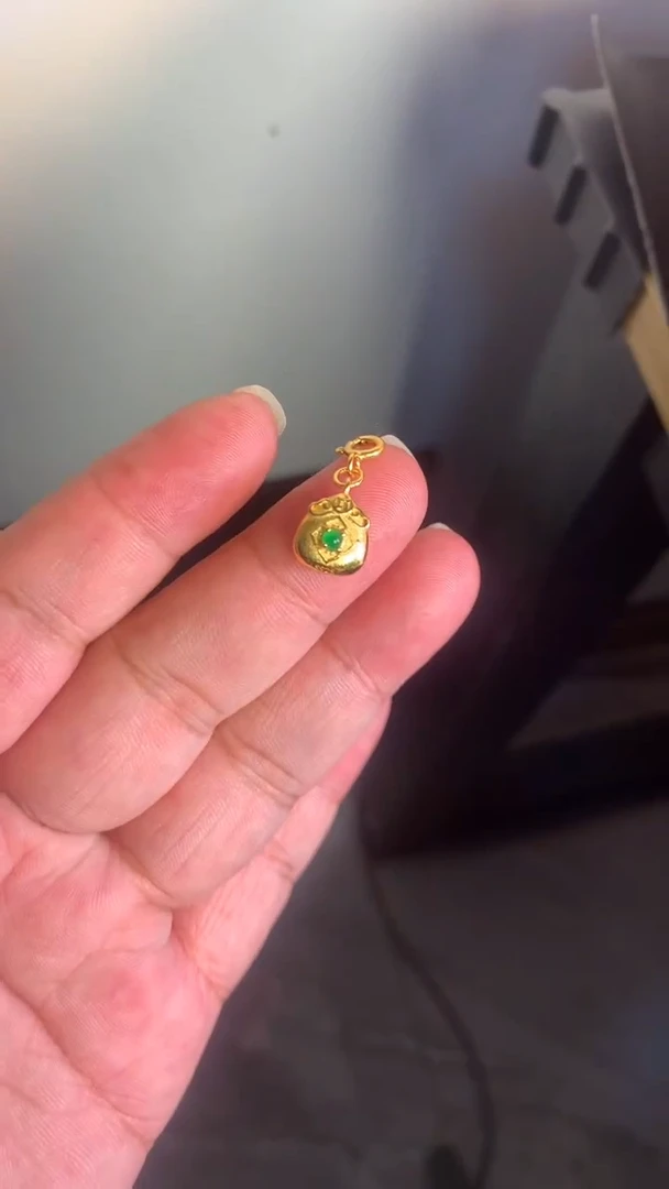 吊坠(不含链)银S925镶嵌翡翠1