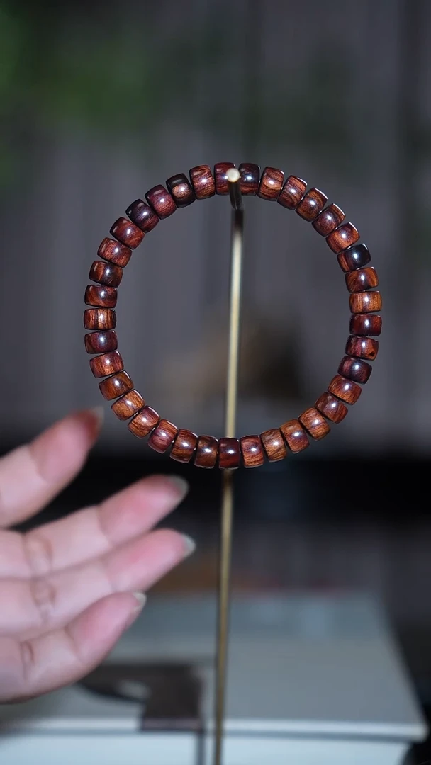 黄花梨/降香黄檀手串/手链海黄沉水老料5.5*8药片