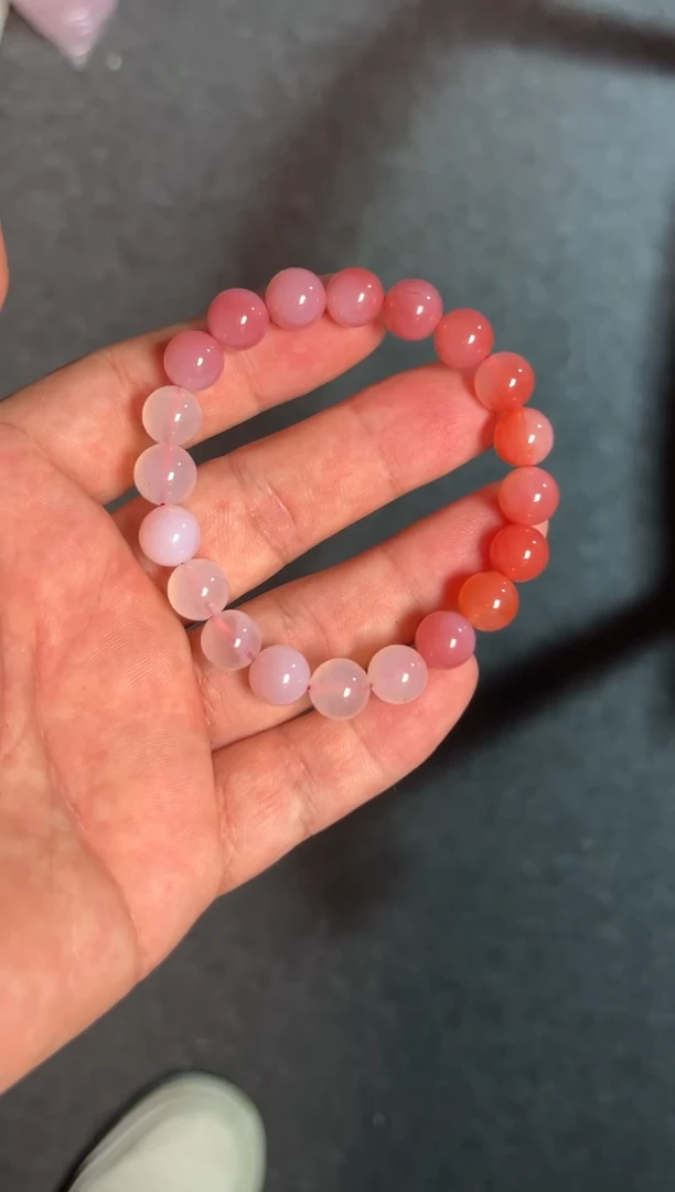 未镶嵌玛瑙/玉髓珠宝奇石/多样性发一件/无证书/ 10mm