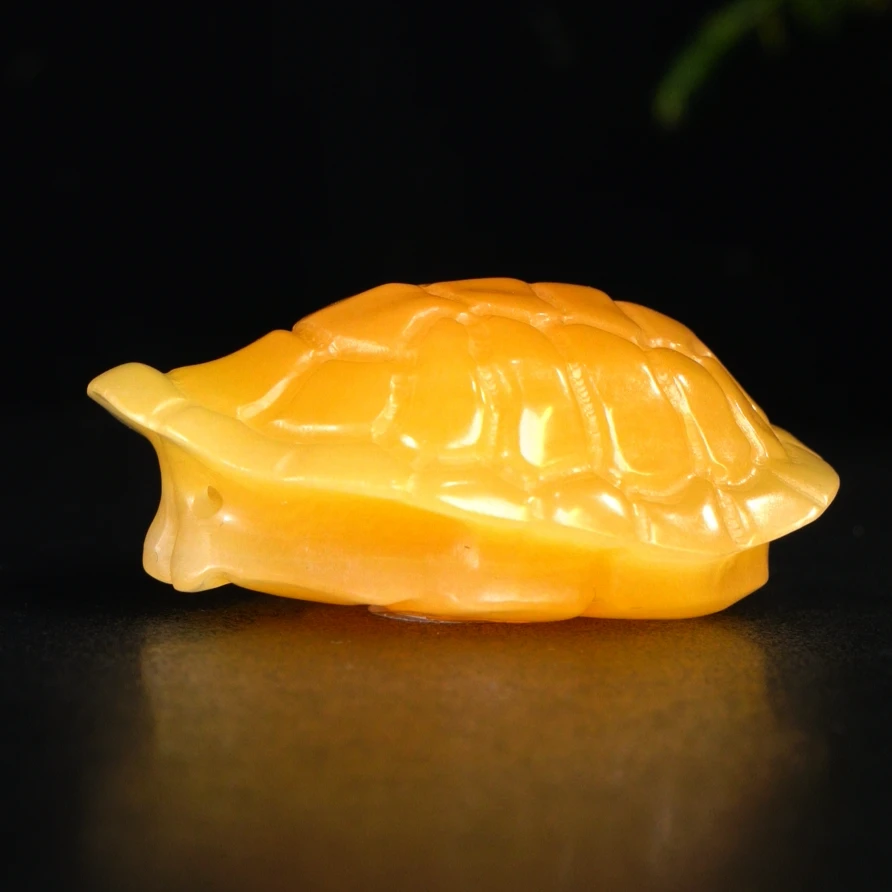 11印尼金田黄富甲一方手把件78.4克5.8x4.6x2.5cm