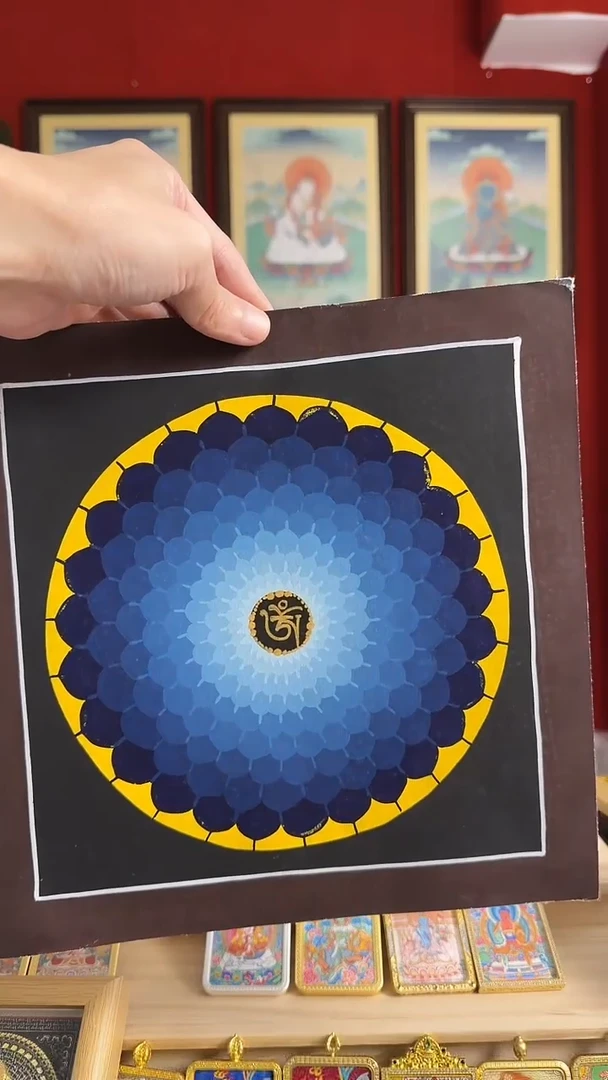 吊坠小房子-热贡纯手绘