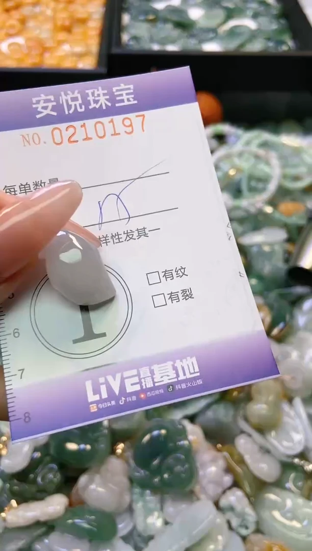 翡翠未镶嵌颈饰闪购0210197