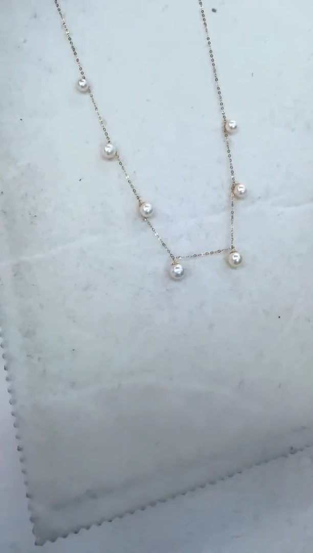 【闪购商品】海水珍珠颈饰18K金镶嵌项链