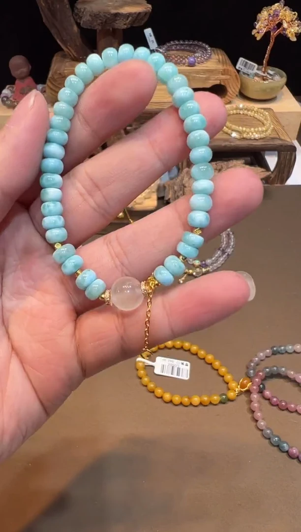 针钠钙石（海纹石）未镶嵌手链手饰@@B1206