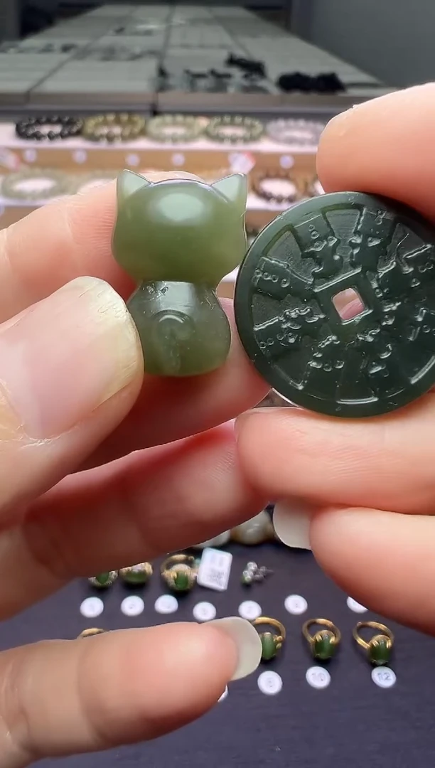 颈饰未镶嵌和田玉73号链接两个一起15米包容