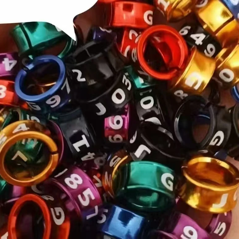 鹦鹉开口脚环刻数字脚环一环一拍