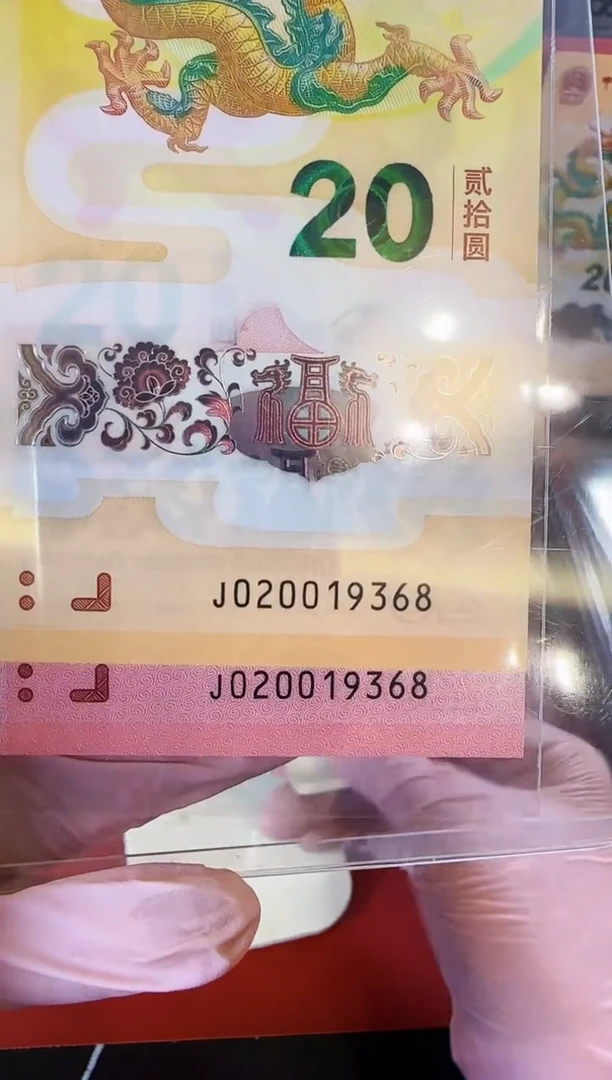 【闪购商品】塑料2025龙蛇钞全同号020019368裸