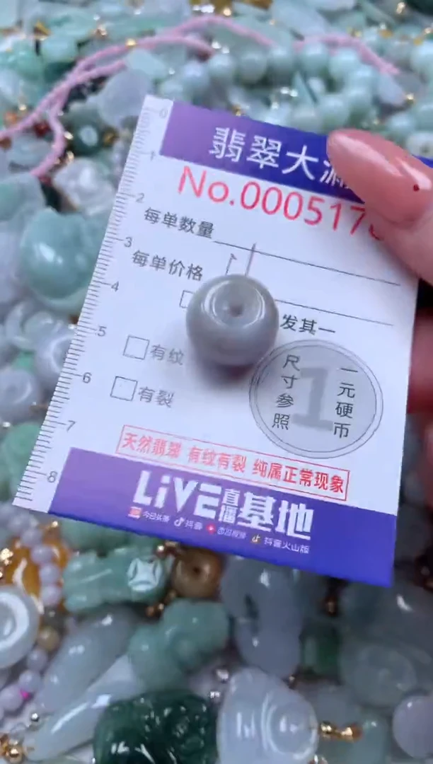 翡翠未镶嵌吊坠(不含链)5172